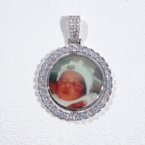 3D Spinning 2-Faced Custom Picture Pendant