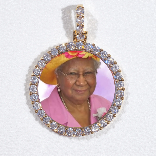 3D CIRCLE CUSTOM PICTURE PENDANT SMALL SIZE