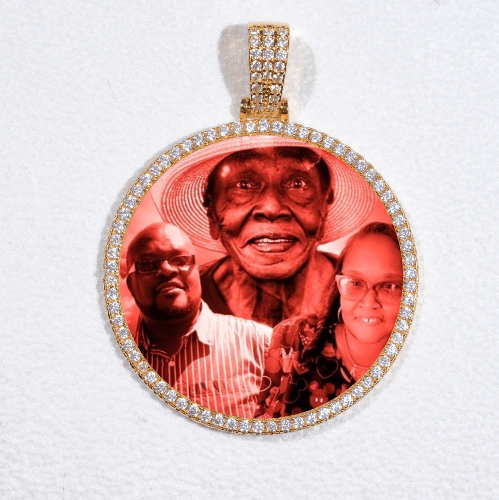 MEDIUM 3D CIRCLE CUSTOM PICTURE PENDANT