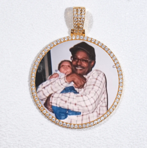MEDIUM 3D CIRCLE CUSTOM PICTURE PENDANT