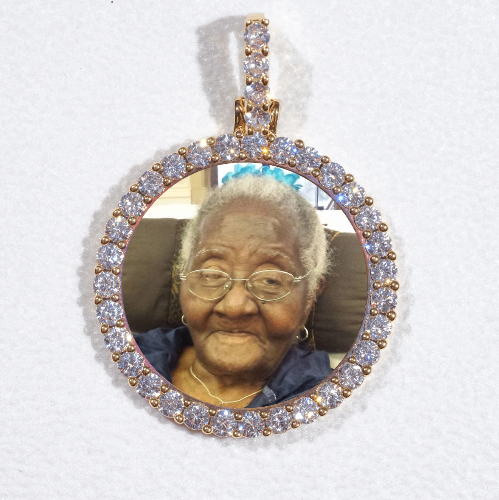 3D CIRCLE CUSTOM PICTURE PENDANT SMALL SIZE