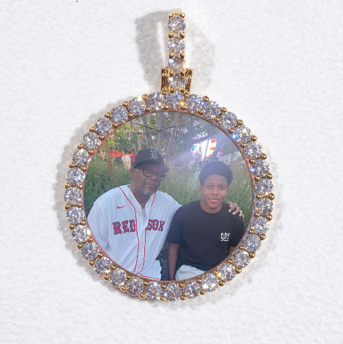 3D CIRCLE CUSTOM PICTURE PENDANT SMALL SIZE