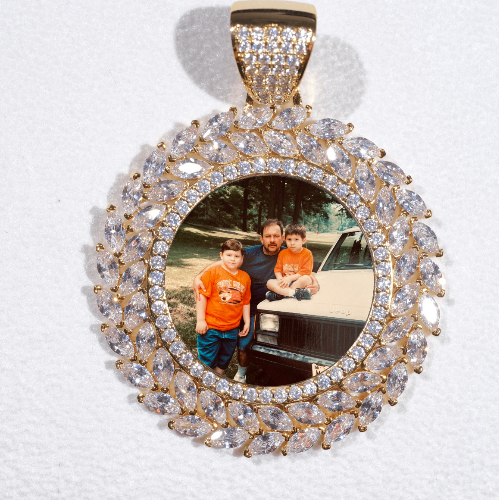 Large 3D Wheat Ear Custom Picture Pendant