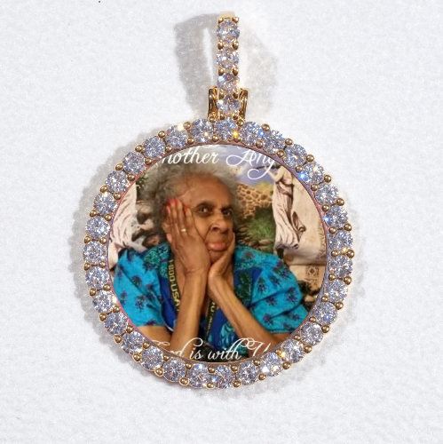3D CIRCLE CUSTOM PICTURE PENDANT SMALL SIZE