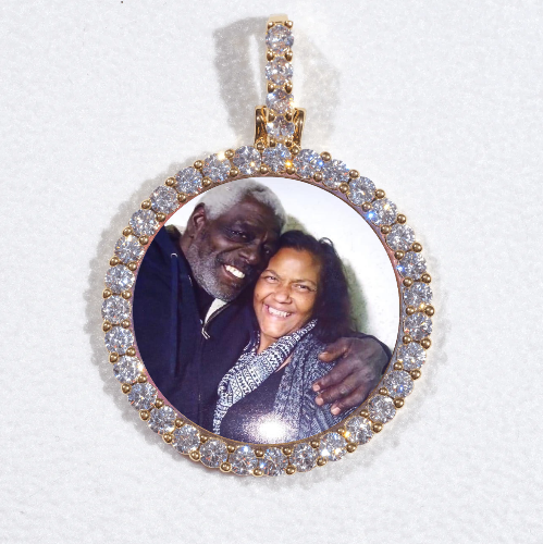 3D CIRCLE CUSTOM PICTURE PENDANT SMALL SIZE