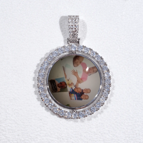 3D Spinning 2-Faced Custom Picture Pendant