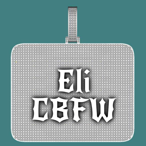 CUSTOM LETTER NECKLACE 3D BIG SQUARE