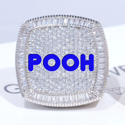 CUSTOM LETTER 3D ICED RING