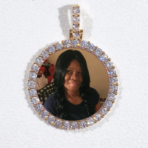 3D CIRCLE CUSTOM PICTURE PENDANT SMALL SIZE