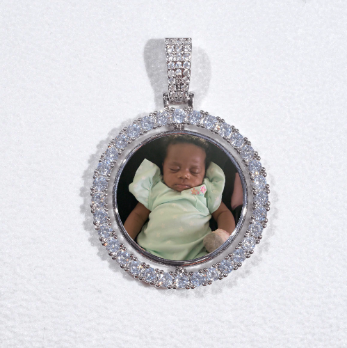 3D Spinning 2-Faced Custom Picture Pendant