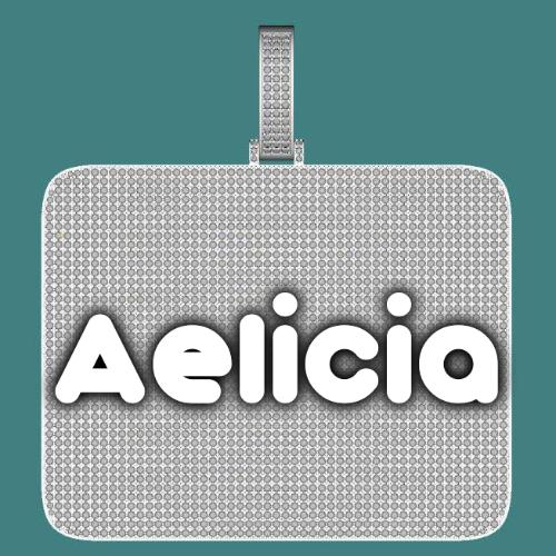 CUSTOM LETTER NECKLACE 3D BIG SQUARE