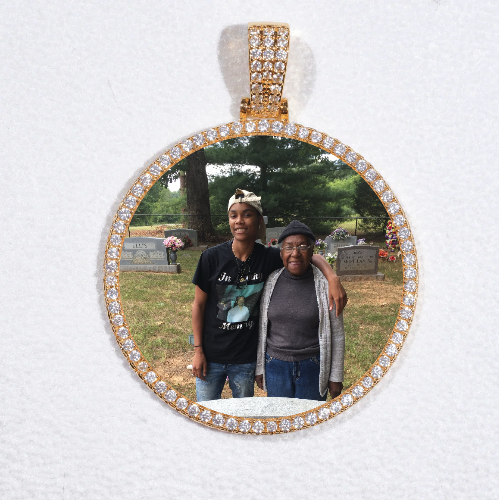 MEDIUM 3D CIRCLE CUSTOM PICTURE PENDANT