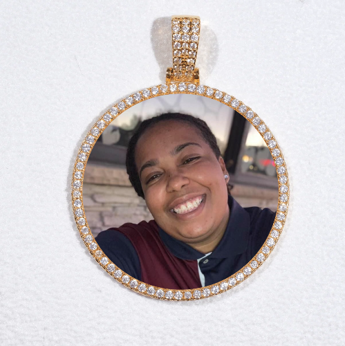 MEDIUM 3D CIRCLE CUSTOM PICTURE PENDANT