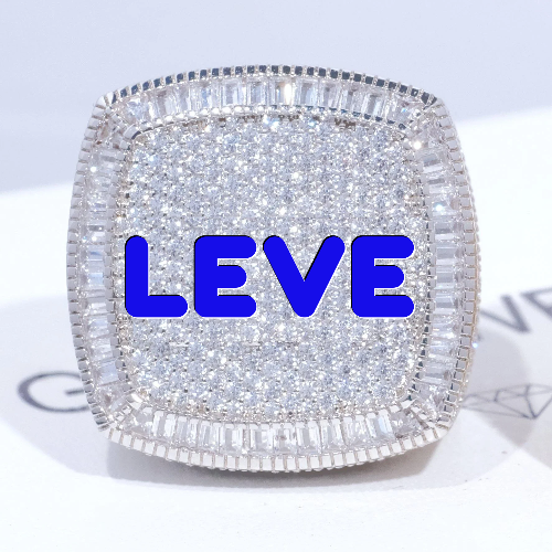 CUSTOM LETTER 3D ICED RING