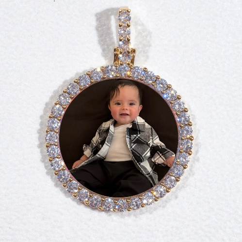 3D CIRCLE CUSTOM PICTURE PENDANT SMALL SIZE
