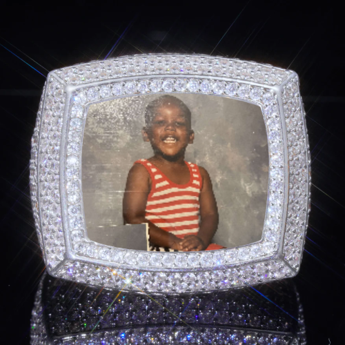 3D CUSTOM PICTURE ICED RING