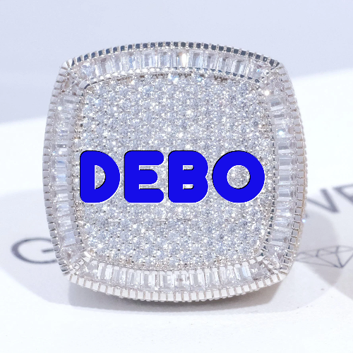 CUSTOM LETTER 3D ICED RING