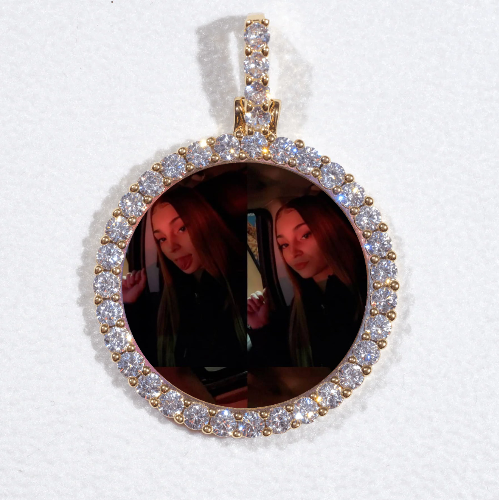 3D CIRCLE CUSTOM PICTURE PENDANT SMALL SIZE