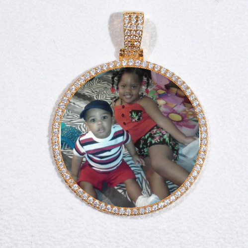 MEDIUM 3D CIRCLE CUSTOM PICTURE PENDANT