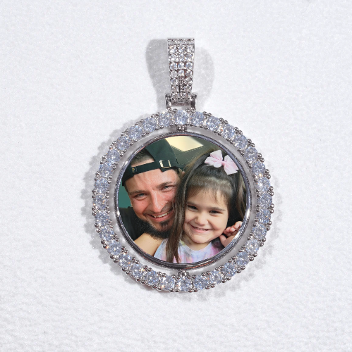 3D Spinning 2-Faced Custom Picture Pendant