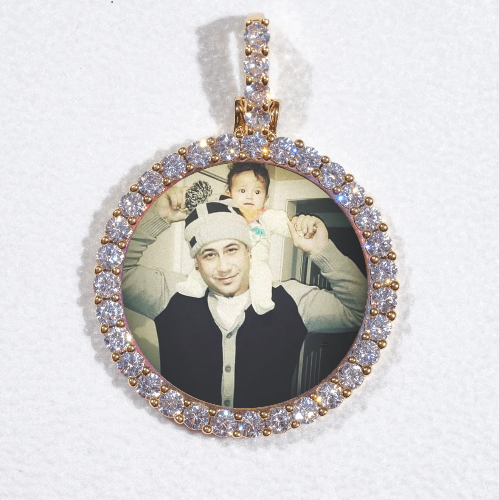 3D CIRCLE CUSTOM PICTURE PENDANT SMALL SIZE