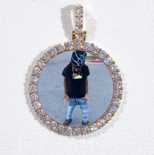 3D CIRCLE CUSTOM PICTURE PENDANT SMALL SIZE
