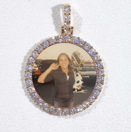 3D CIRCLE CUSTOM PICTURE PENDANT SMALL SIZE