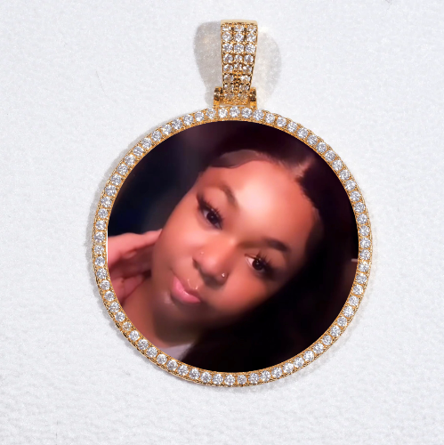 MEDIUM 3D CIRCLE CUSTOM PICTURE PENDANT