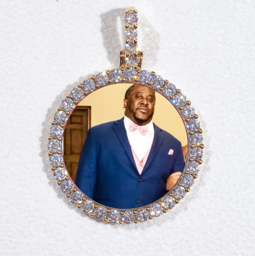 3D CIRCLE CUSTOM PICTURE PENDANT SMALL SIZE