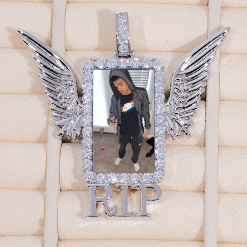 RIP WING 3D CUSTOM PICTURE PENDANT