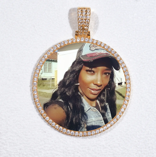 MEDIUM 3D CIRCLE CUSTOM PICTURE PENDANT