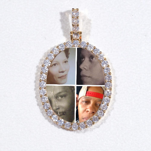 3D Oval Custom Picture Pendant
