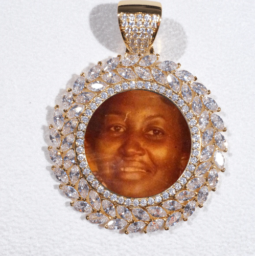 Large 3D Wheat Ear Custom Picture Pendant