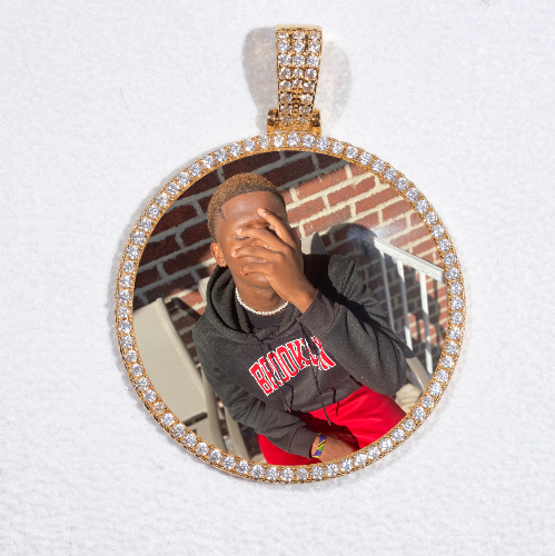 MEDIUM 3D CIRCLE CUSTOM PICTURE PENDANT