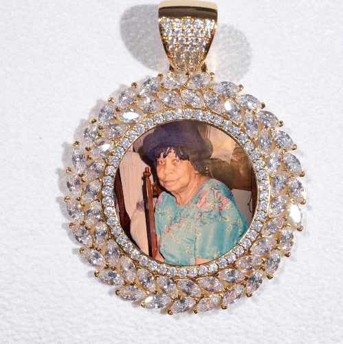Large 3D Wheat Ear Custom Picture Pendant