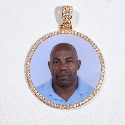 MEDIUM 3D CIRCLE CUSTOM PICTURE PENDANT