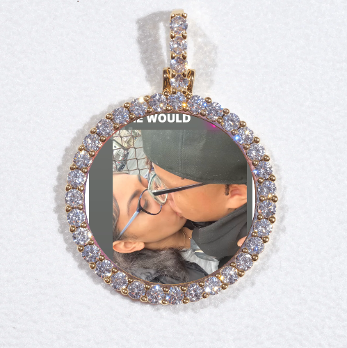 3D CIRCLE CUSTOM PICTURE PENDANT SMALL SIZE