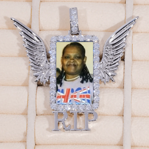 RIP WING 3D CUSTOM PICTURE PENDANT