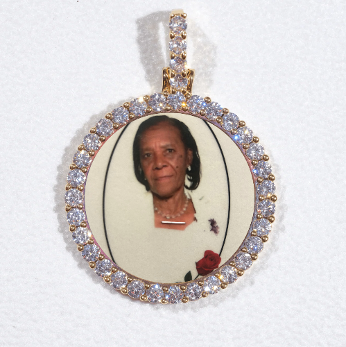 3D CIRCLE CUSTOM PICTURE PENDANT SMALL SIZE