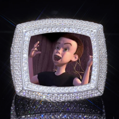 3D CUSTOM PICTURE ICED RING