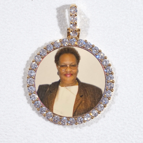 3D CIRCLE CUSTOM PICTURE PENDANT SMALL SIZE