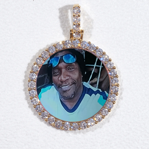 3D CIRCLE CUSTOM PICTURE PENDANT SMALL SIZE