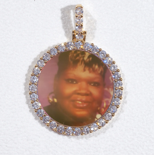 3D CIRCLE CUSTOM PICTURE PENDANT SMALL SIZE