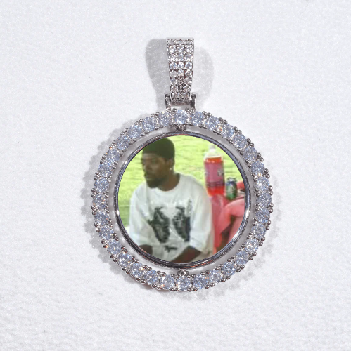 3D Spinning 2-Faced Custom Picture Pendant