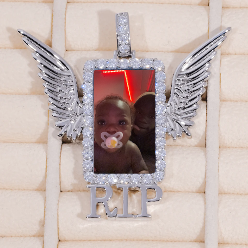 RIP WING 3D CUSTOM PICTURE PENDANT