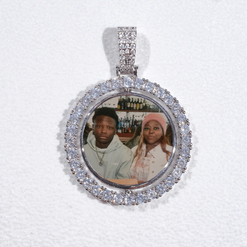 3D Spinning 2-Faced Custom Picture Pendant