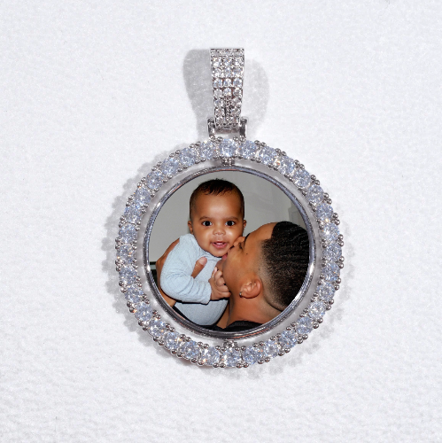 3D Spinning 2-Faced Custom Picture Pendant