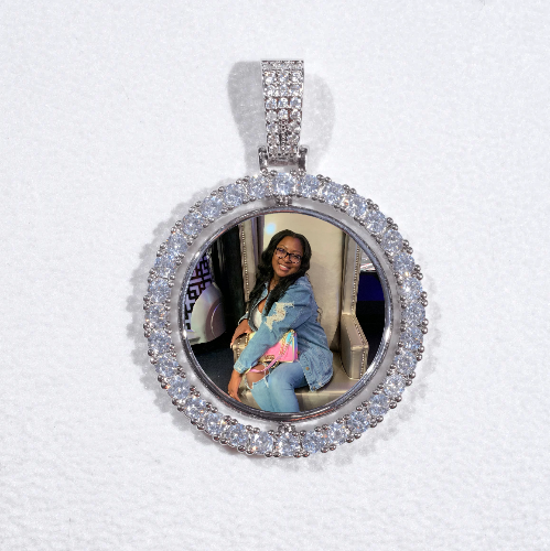 3D Spinning 2-Faced Custom Picture Pendant