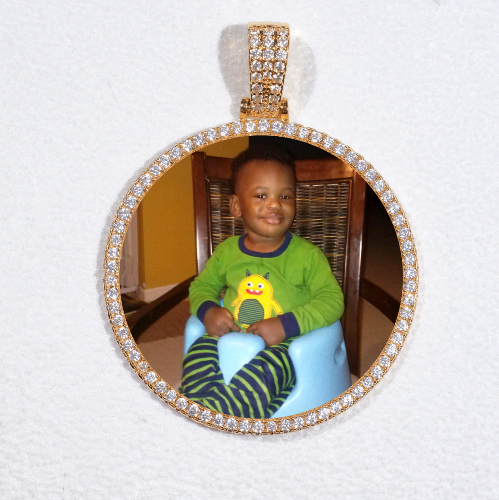 MEDIUM 3D CIRCLE CUSTOM PICTURE PENDANT
