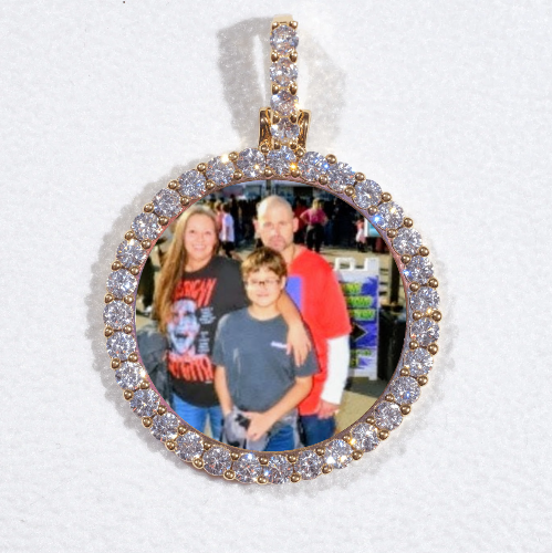 3D CIRCLE CUSTOM PICTURE PENDANT SMALL SIZE